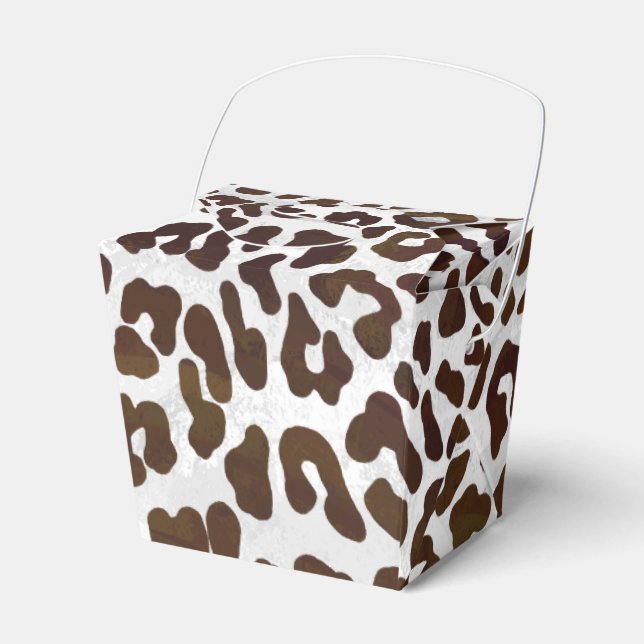 Leopardschokolade Geschenkschachtel (Vorderseite)