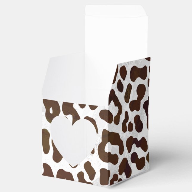 Leopardschokolade Geschenkschachtel (Geöffnet)