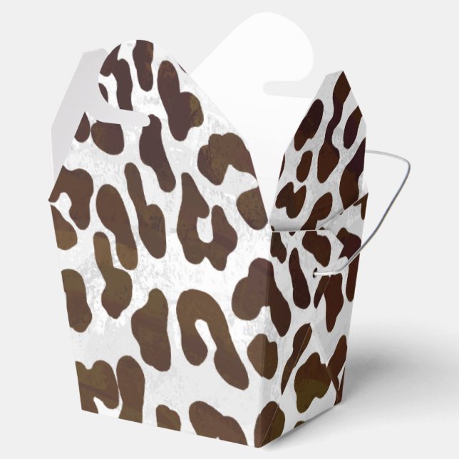Leopardschokolade Geschenkschachtel (Geöffnet)