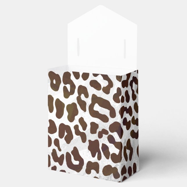 Leopardschokolade Geschenkschachtel (Geöffnet)