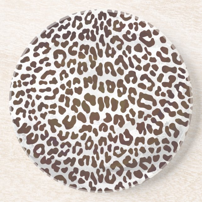 Leopardschokolade Getränkeuntersetzer (Vorne)