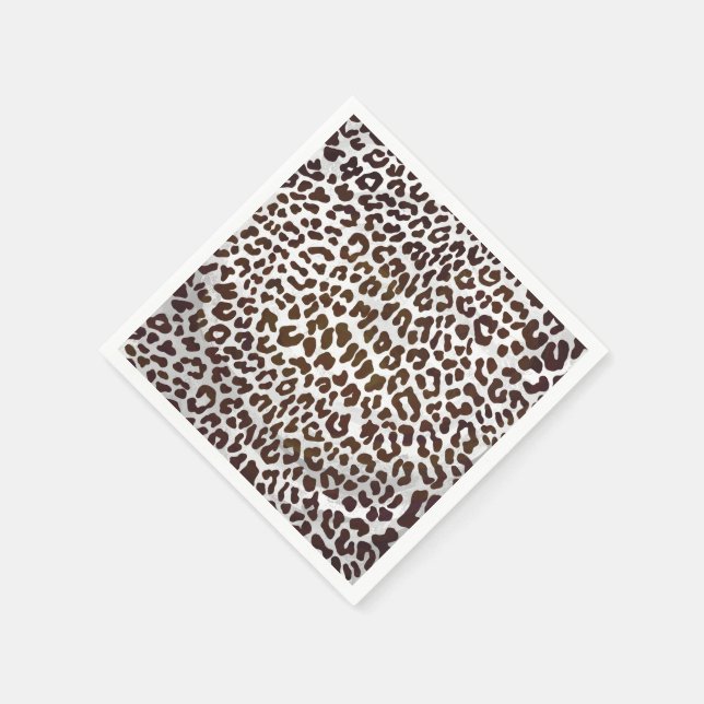 Leopardschokolade Serviette (Ecke)