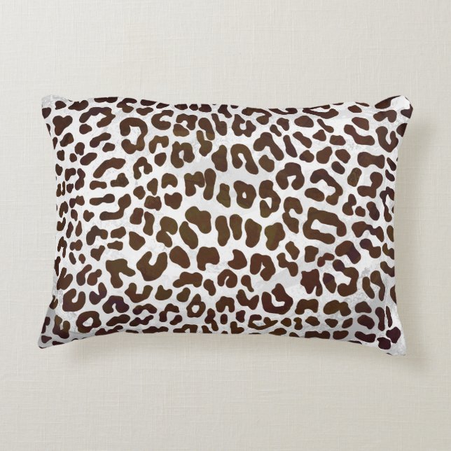 Leopardschokolade Zierkissen (Rückseite)