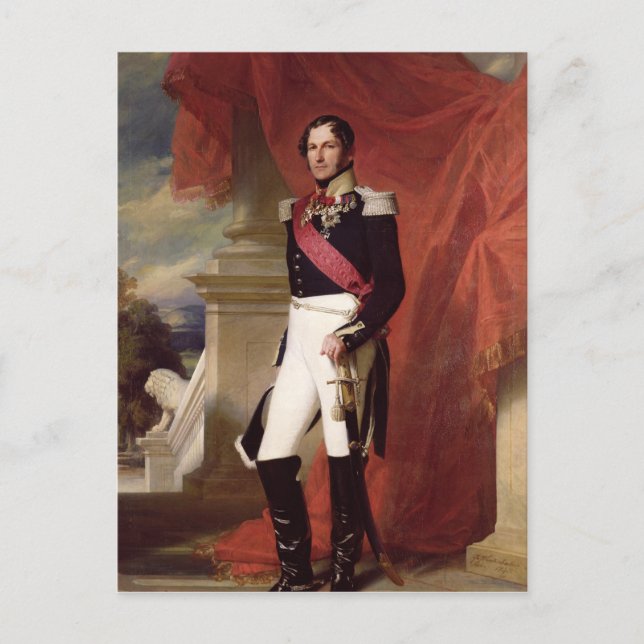Leopold I 1840 Postkarte (Vorderseite)