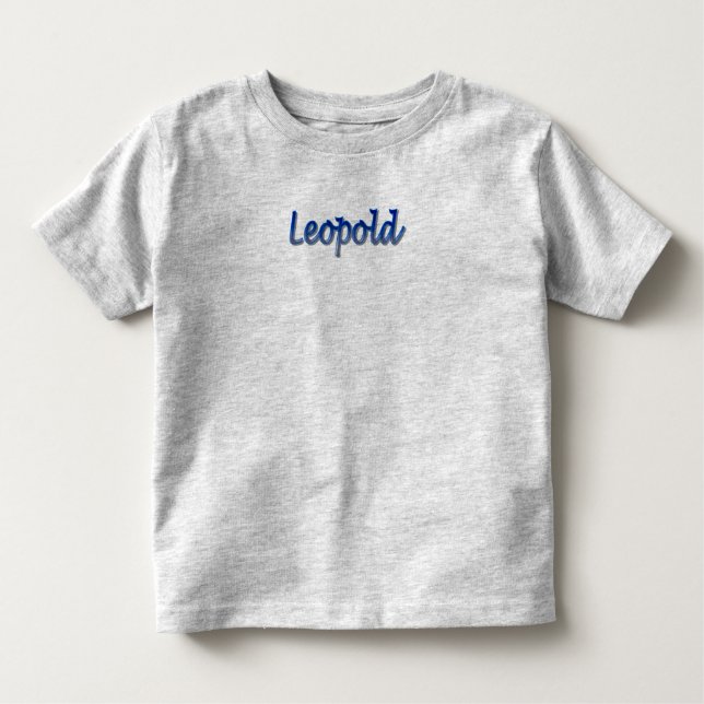 Leopold Kleinkind-Geldstrafe-Jersey-T - Shirt (Vorderseite)