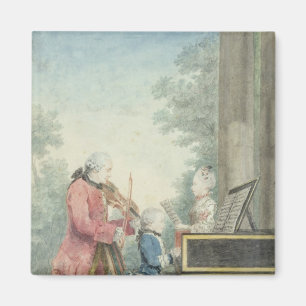 Leopold Mozart und seine Kinder Wolfgang Magnet