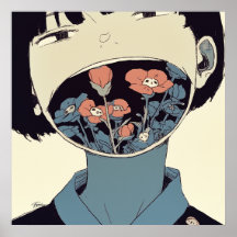 L'Épanouissement du Silence - Affiche d'Art Graphi