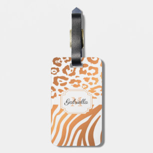 Lepard Print / Zebra Print Gepäckanhänger