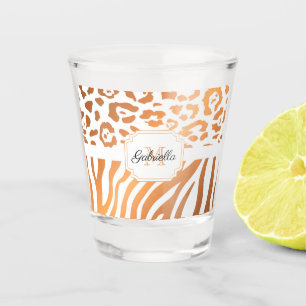 Lepard Print / Zebra Print Schnapsglas