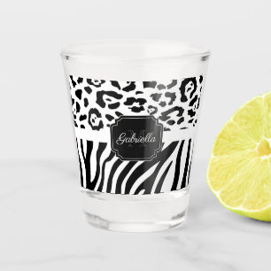 Lepard Print / Zebra Print Schnapsglas