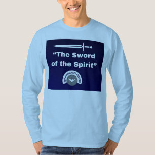 L'épée de l'Esprit - T-shirt Lt Bleu à manches lon