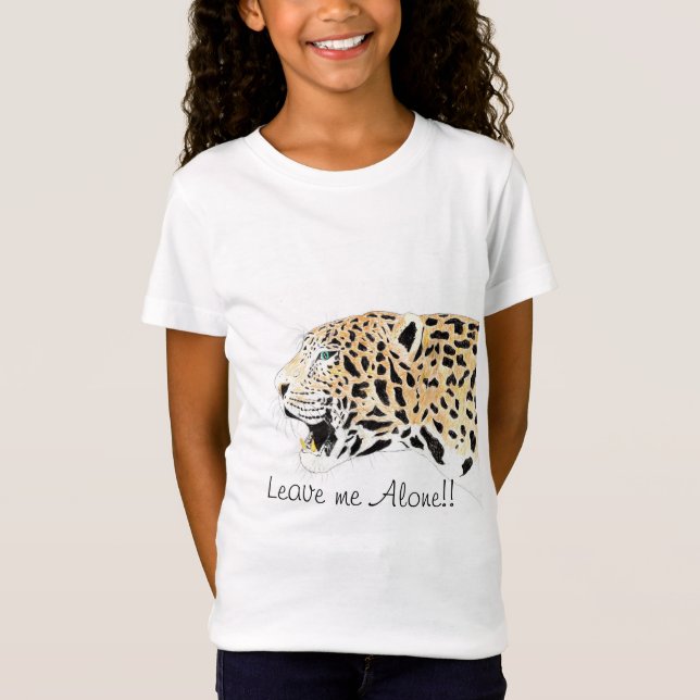 Lepord Verließ mich allein!! T-Shirt (Vorderseite)
