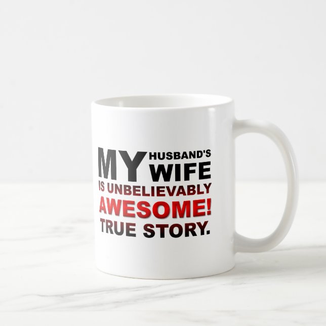 L'époustouflante femme du mari Mug drôle (Droite)