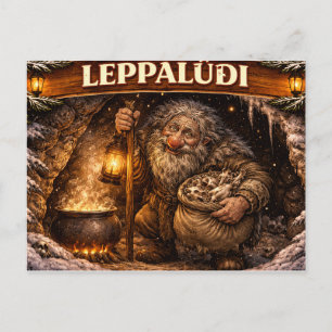 Leppaludi Isländischer Yule-Lad Postkarte