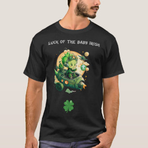 Leprachaun Space Baby Traveller St Patricks Day T-Shirt