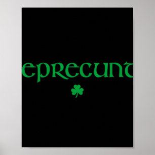 Lepre St. Patricks Day Damen Lepre Irish Shamrock Poster