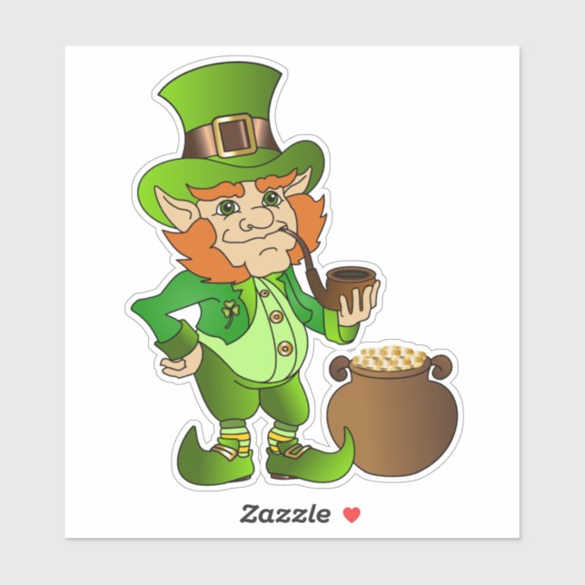 Leprechaun 2 aufkleber (Blatt)
