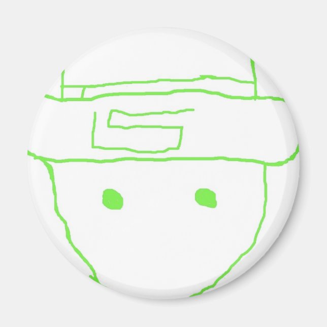 Leprechaun Amateur Sketch Magnet (Vorne)
