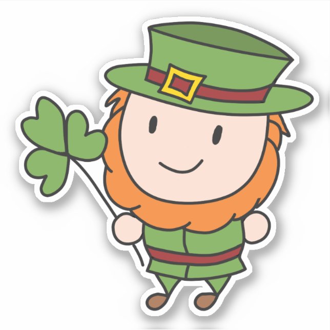 Leprechaun Aufkleber (Vorderseite)
