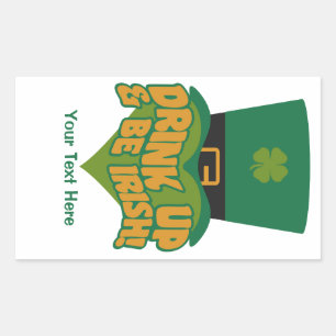 Leprechaun-Aufkleber Rechteckiger Aufkleber
