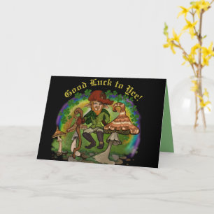 leprechaun, Bonne chance à Yee ! Carte de vœux