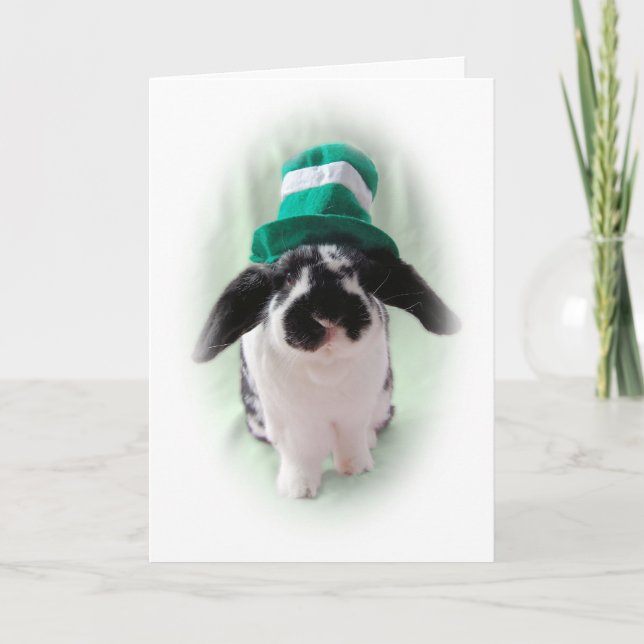 Leprechaun Bunny Card Karte (Vorderseite)