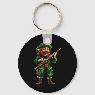 Leprechaun Flöte Lustiger St. Patricks Day Irische Schlüsselanhänger