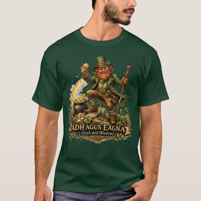Leprechaun Folklore - Luck and Wisdom  T-Shirt (Vorderseite)