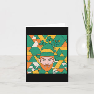 Leprechaun Geometric Art T-Shirt Sti Karte