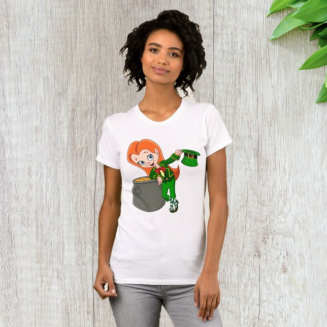 Leprechaun Girl Womens T - Shirt (Von Creator hochgeladen)