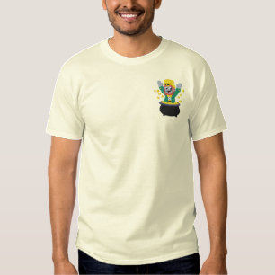 Leprechaun Gold Besticktes T-Shirt