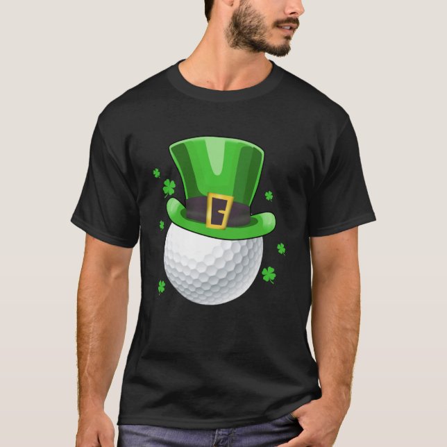Leprechaun Golf Ball Golfer St Patricks Day T-Shirt (Vorderseite)