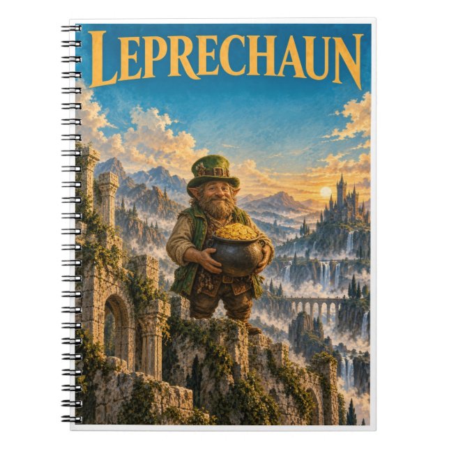 Leprechaun, Gothic Fantasy Monster Notizblock (Vorderseite)