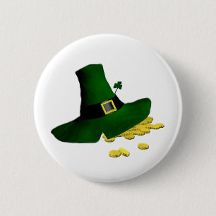 Leprechaun Hat Button