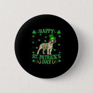 Leprechaun Hat French Bulldog St. Patrick's Day Button