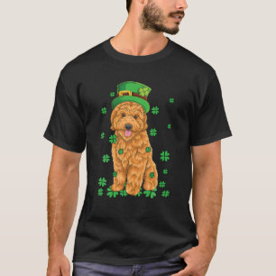 Leprechaun Hat Goldendoodle Kleeblatt St. Patrick' T-Shirt