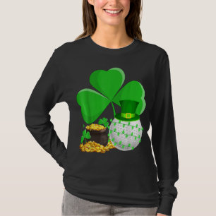 Leprechaun Hat Kleeblatt Leaf Golf St Patrick's Da T-Shirt