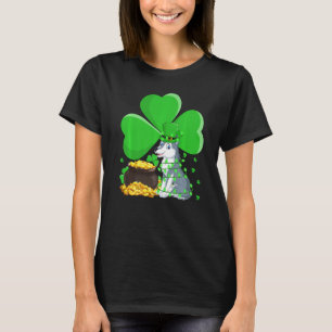 Leprechaun Hat Kleeblatt Leaf Wolf St Patrick S Da T-Shirt