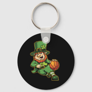 Leprechaun Kids Bysketbyll St Patricks Day Lucky B Schlüsselanhänger