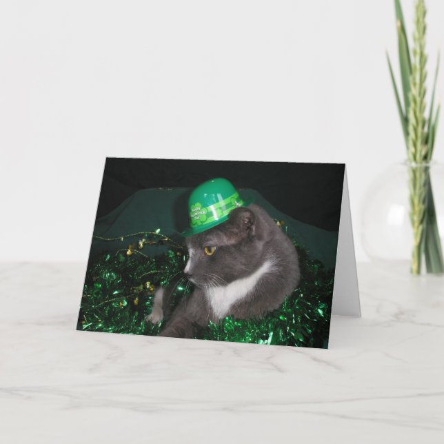"Leprechaun Kitty!" Karte (Vorderseite)