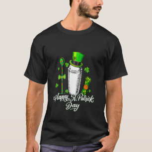 Leprechaun Kleeblatt Barkeeper Happy St Patrick's  T-Shirt