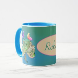 Leprechaun Kleeblatt St. Patrick's w/Name Tasse