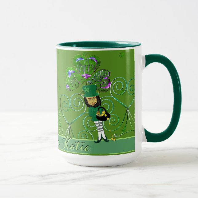 Leprechaun Kleeblatt Tasse (Rechts)