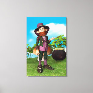 Leprechaun Leinwanddruck