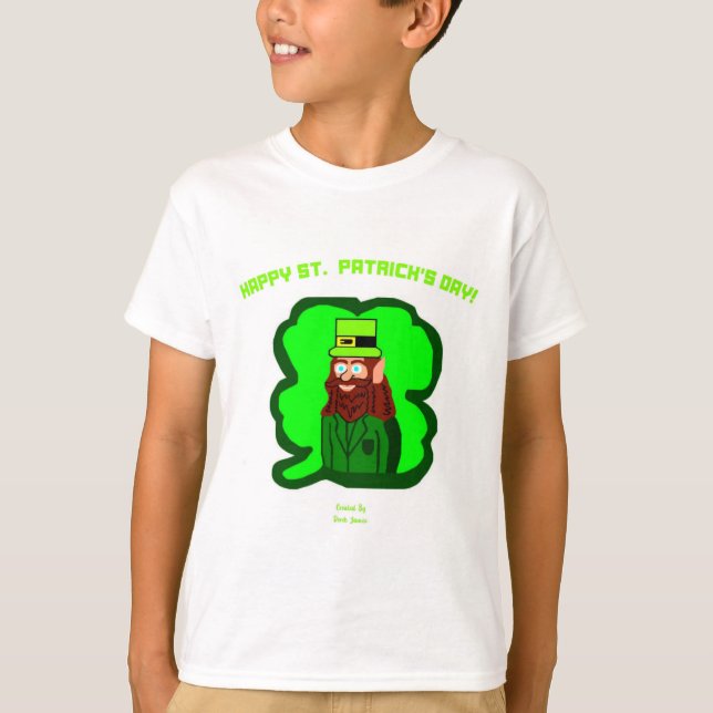 Leprechaun Magic Boys White Basic T Shirt (Vorderseite)