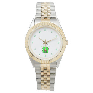 Leprechaun Magic Unisex Zwei-Tone-Armband-Uhr Armbanduhr