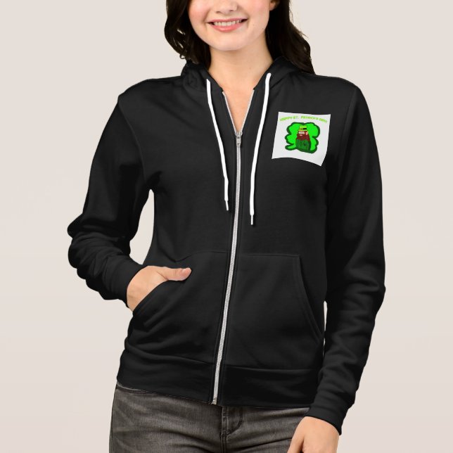 Leprechaun Magic Women's Full-Zip Hoodie (Vorderseite)