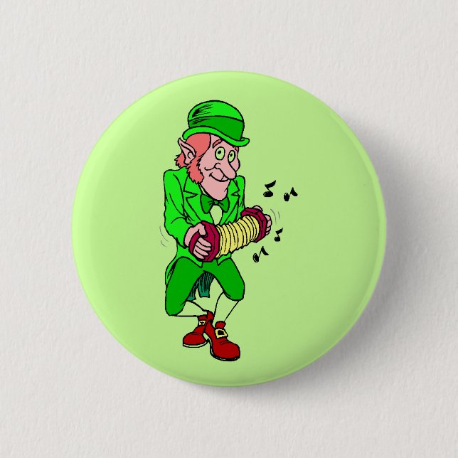 Leprechaun mit Accordian Button (Vorderseite)