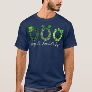 Leprechaun Pferdereiten Tier Lover Bauer St Pat T-Shirt