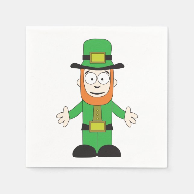 Leprechaun Serviette (Vorderseite)